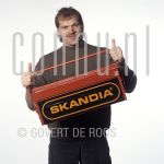 Jan Wouters (Date Unknown) at studio in Amsterdam.

[keywords]Posed, Half Length, Eyecontact, Smiling, Construction material[/keywords]